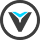 vex virtual reality interactive tours circle icon logo dark